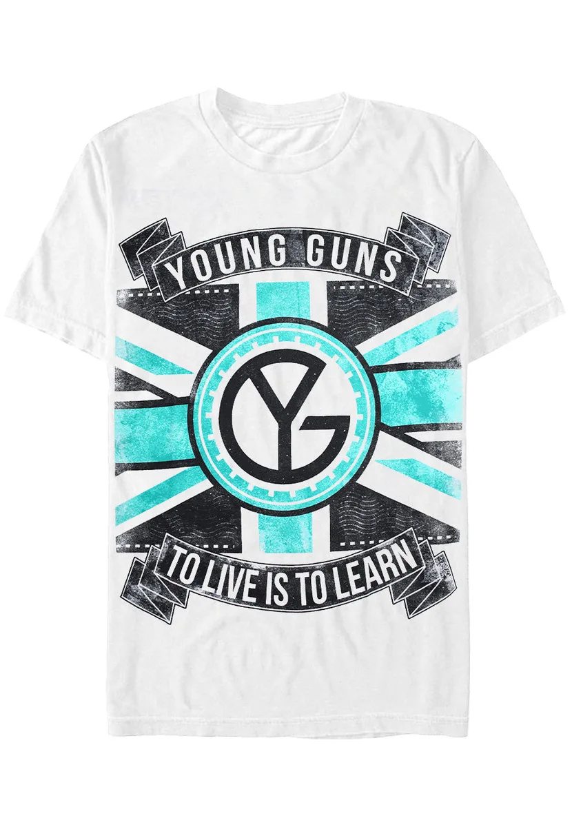 Young Guns Flag White T-Shirt